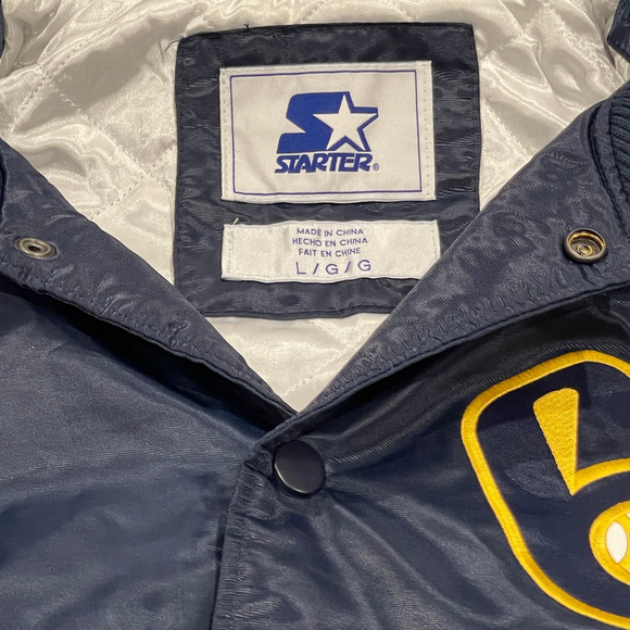 Starter Milwaukee Brewers satin jacket size L - Picture 3 of 3